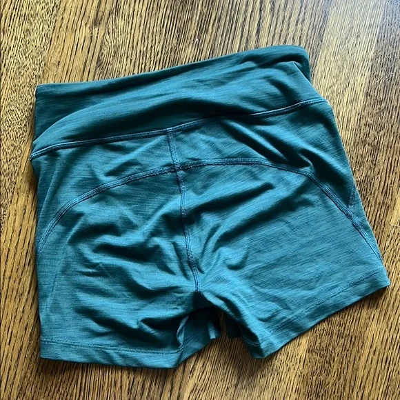Teal Women's Athletic Shorts - Picture 3 of 5